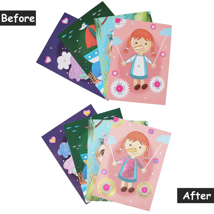 Scoobies GLITTERY ART SET (GIRLS)