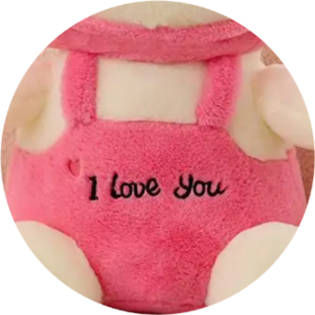 CuddleNest  Teddy Bear with Cap - 'I Love You' Plush Toy for Kids | Adorable & Soft Teddy for Boys and Girls for Any Occasion