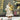 12 inches Gold Lace Robe Santa , Christmas Home and Table Décor - 12 inch Christmas