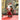 12 inches Red Checks Santa , Christmas Home and Table Décor - 12 inch Christmas