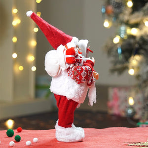 12 inches Winter Ready Santa , Christmas Home and Table Décor - 12 inch Christmas