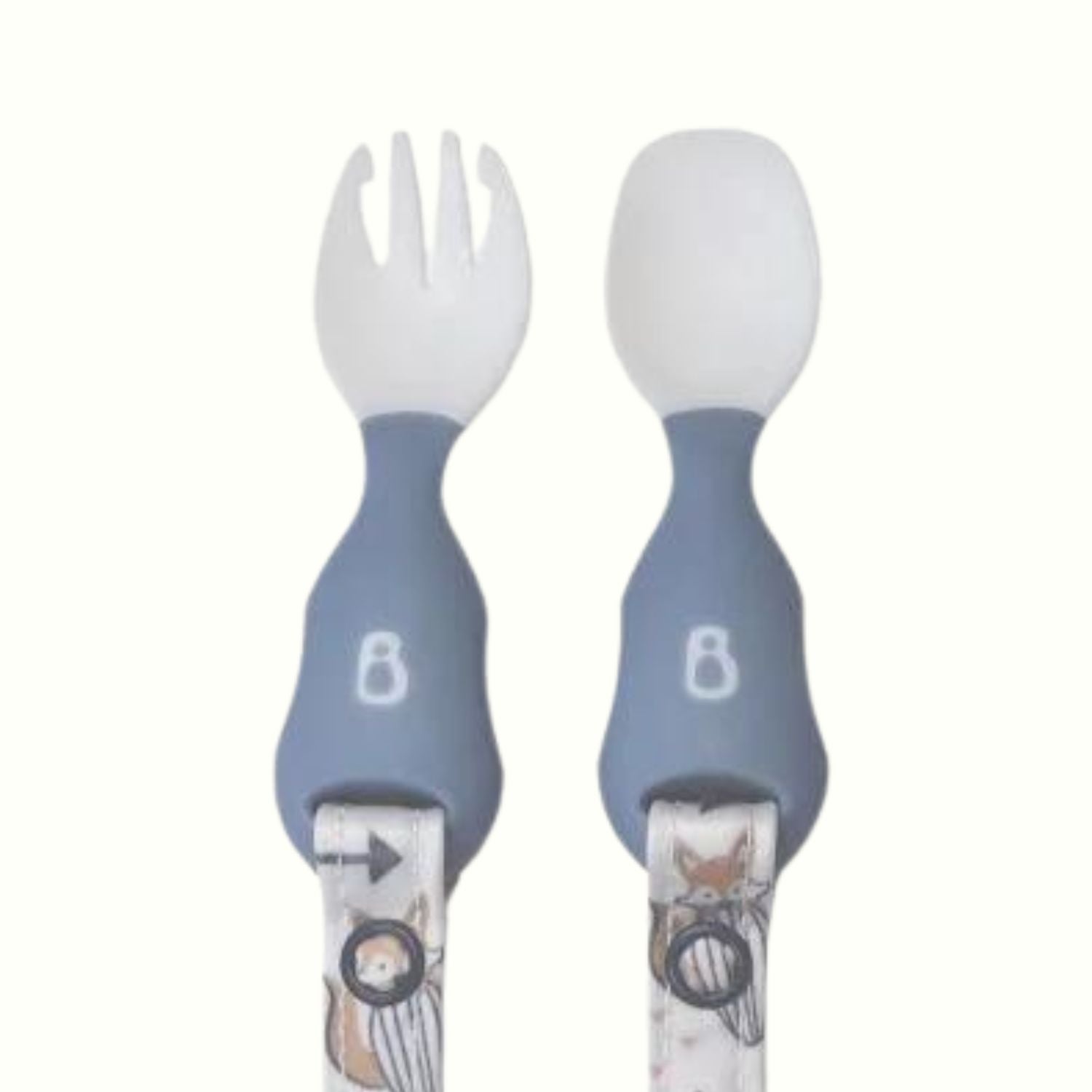 Bibado Long Sleeve Coverall & Attachable Handi Cutlery Bundle Arctic Adventure White