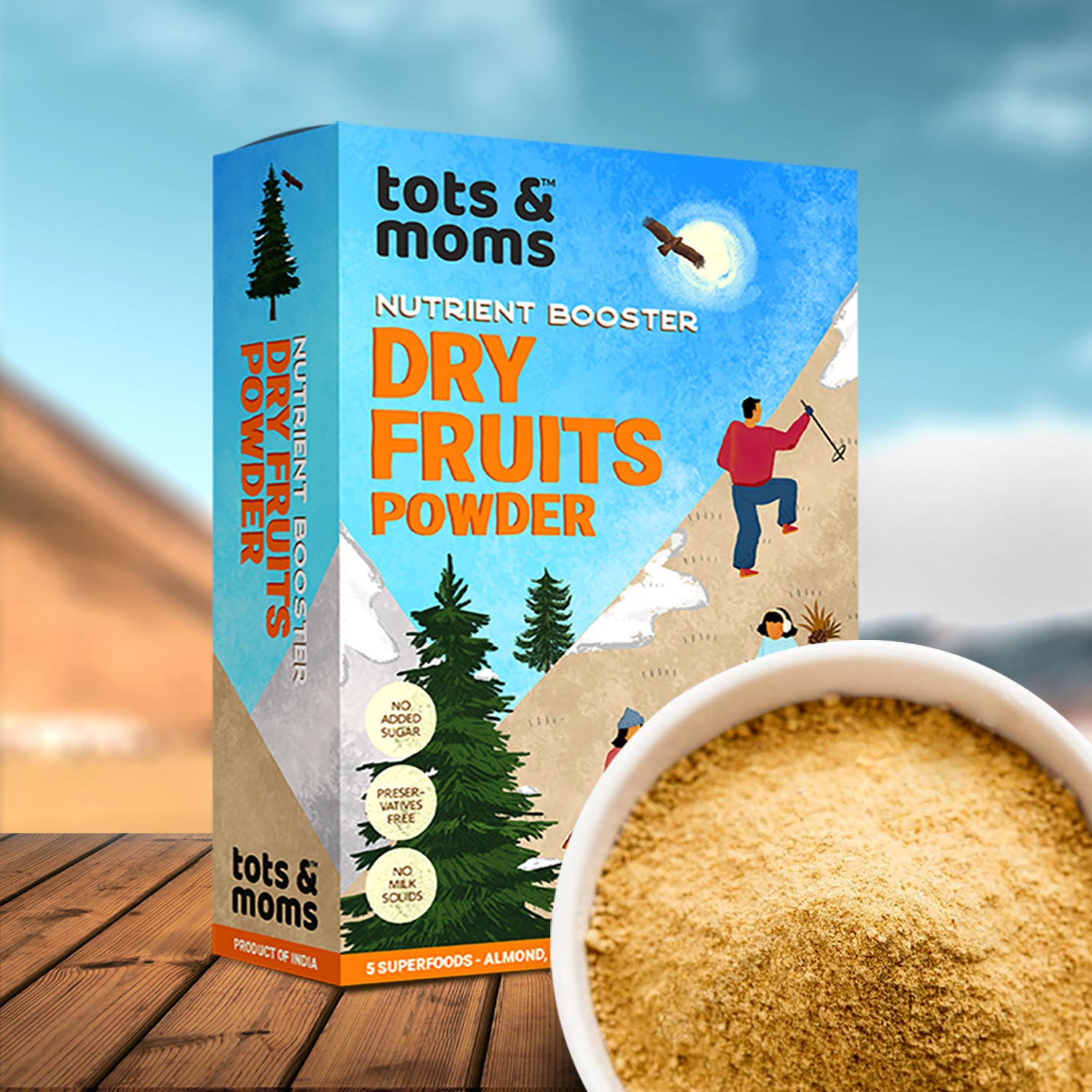 Tots & Moms Dry Fruits Powder - Pack of 2