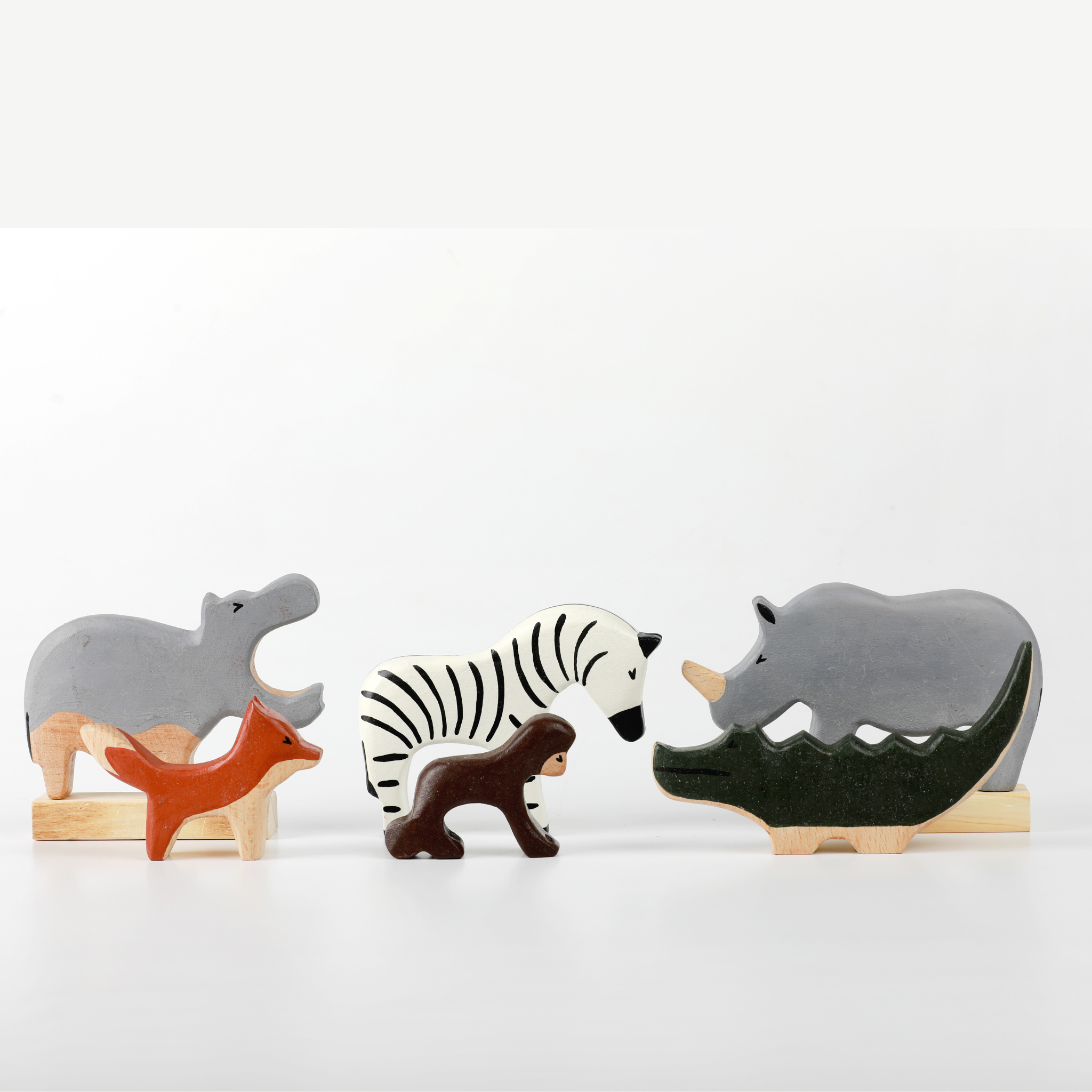 Birch & Bug Wild Animals Set of 6 Combo 2