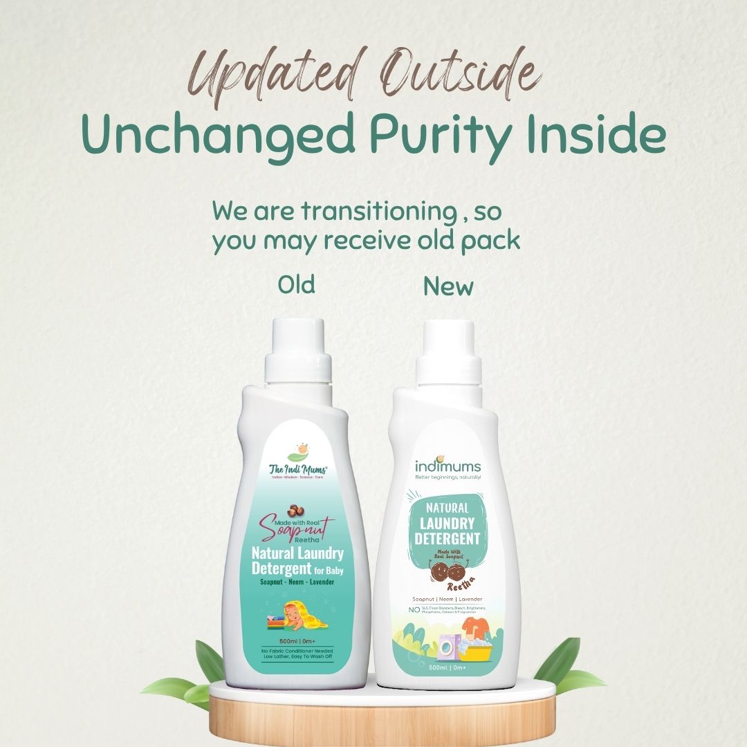 Indimums Reetha, Neem & Lavender Laundry Detergent For Infants 500 ML