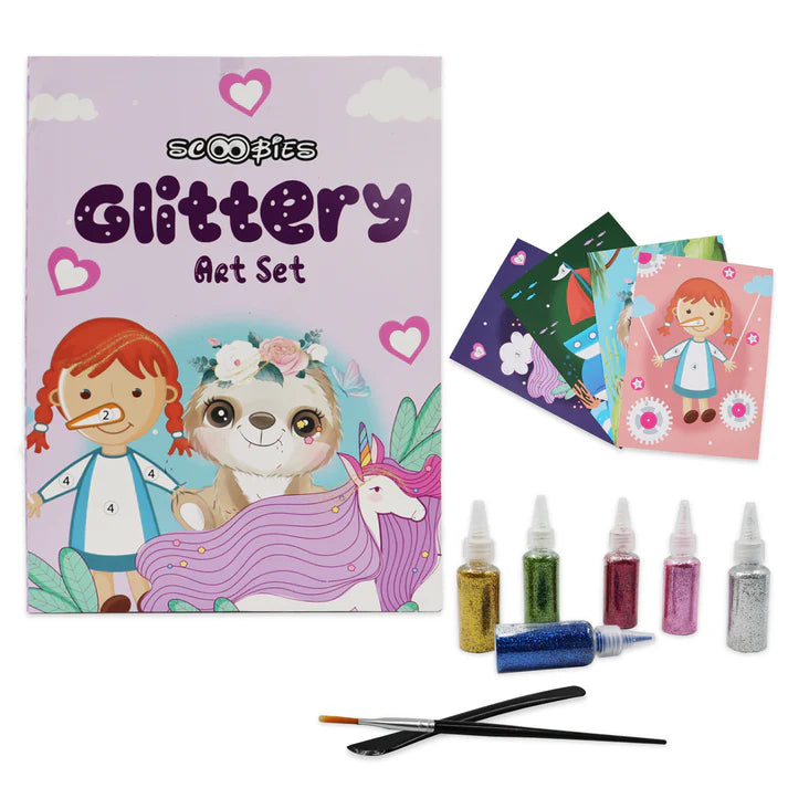 Scoobies GLITTERY ART SET (GIRLS)