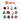 13pcs Gingerbread Santa themed assorted Christmas Tree Balls & xmas decoration set - Christmas