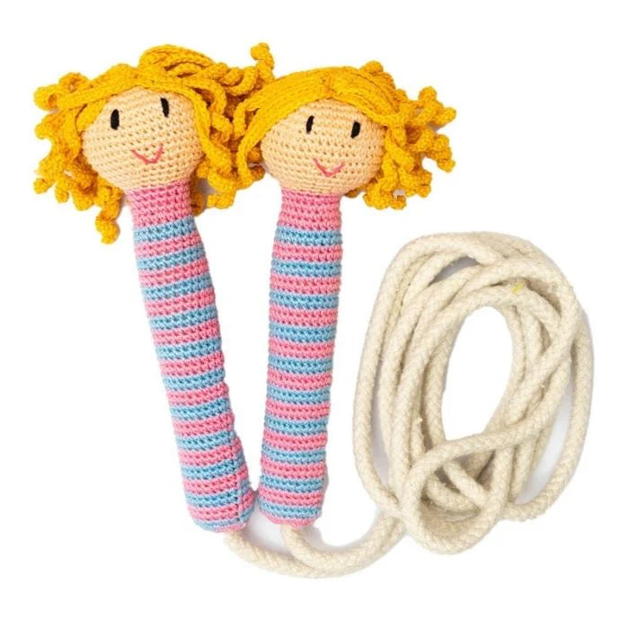 Happy Threads |  Handcrafted Amigurumi Girl Design Jumping Rope