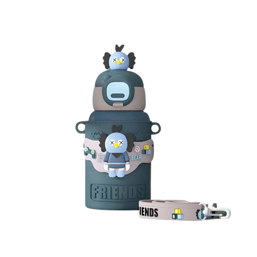 CuddleNest Bear Water Bottle – Leak-Proof, Fun & Perfect for Kids’ Hydration!