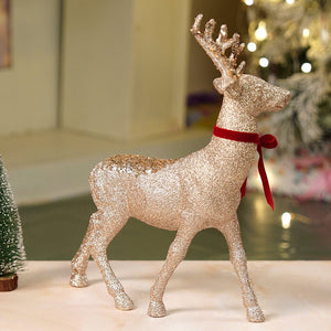 15 inches Bronze sequence Reindeer Christmas Décor and Decoration - Christmas