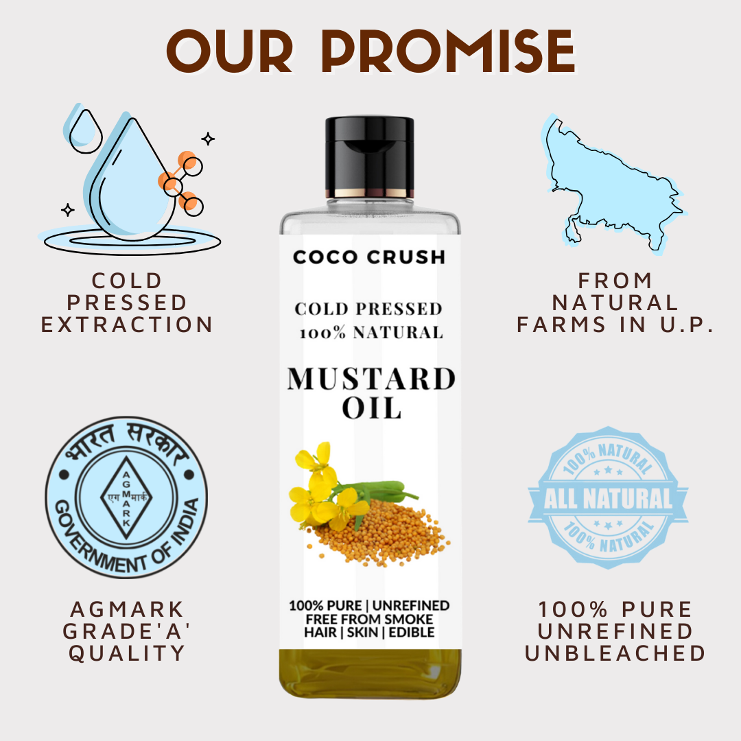 Coco Crush Cold-Pressed Mustard Oil