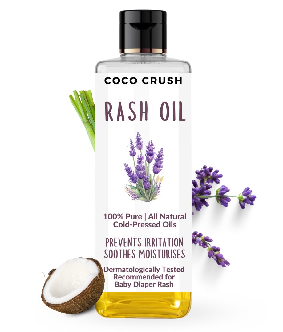 Coco Crush Rash Oil for Babies - Diaper & Nappy Rash Relief