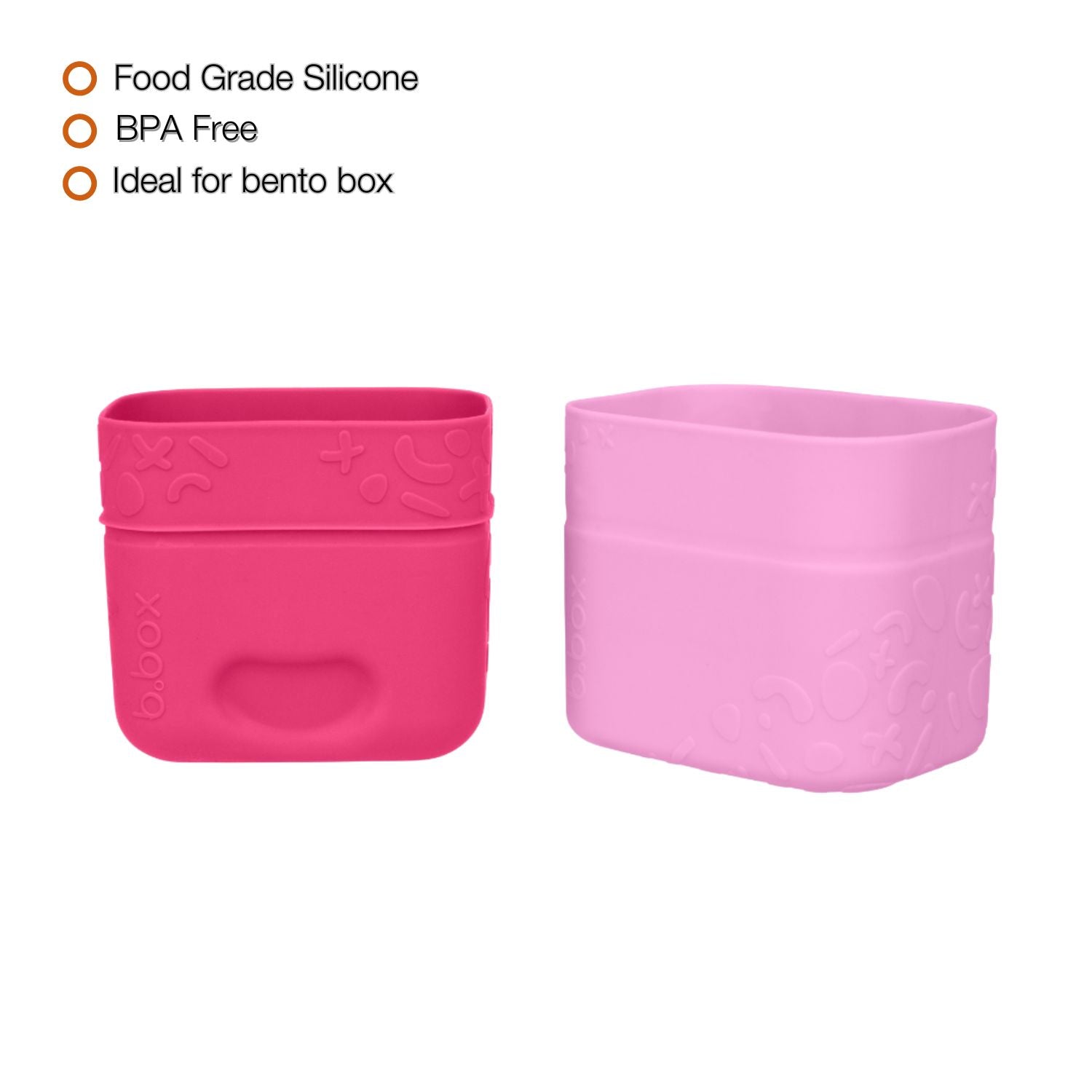 b.box Silicone snack cups- Berry