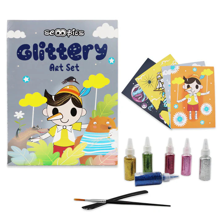SCOOBIES GLITTERY ART SET (BOYS)