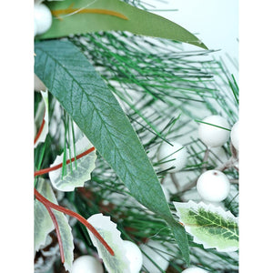16 inches White Berries Artificial Christmas wreath for Door Wall & Christmas Décor - Christmas