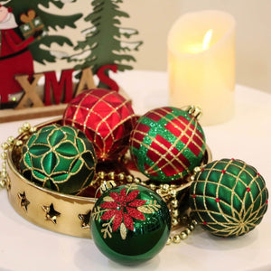 16 pcs Box Set, Christmas Ball Ornaments XMas Tree Hanging Decorations, Red, Green & Gold christmas Balls. - Christmas