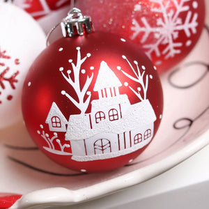Christmas Ball Ornaments XMas Tree Hanging Decorations, Red & White christmas Balls, 16 pcs Box Set - Little Surprise BoxChristmas Ball Ornaments XMas Tree Hanging Decorations, Red & White christmas Balls, 16 pcs Box Set