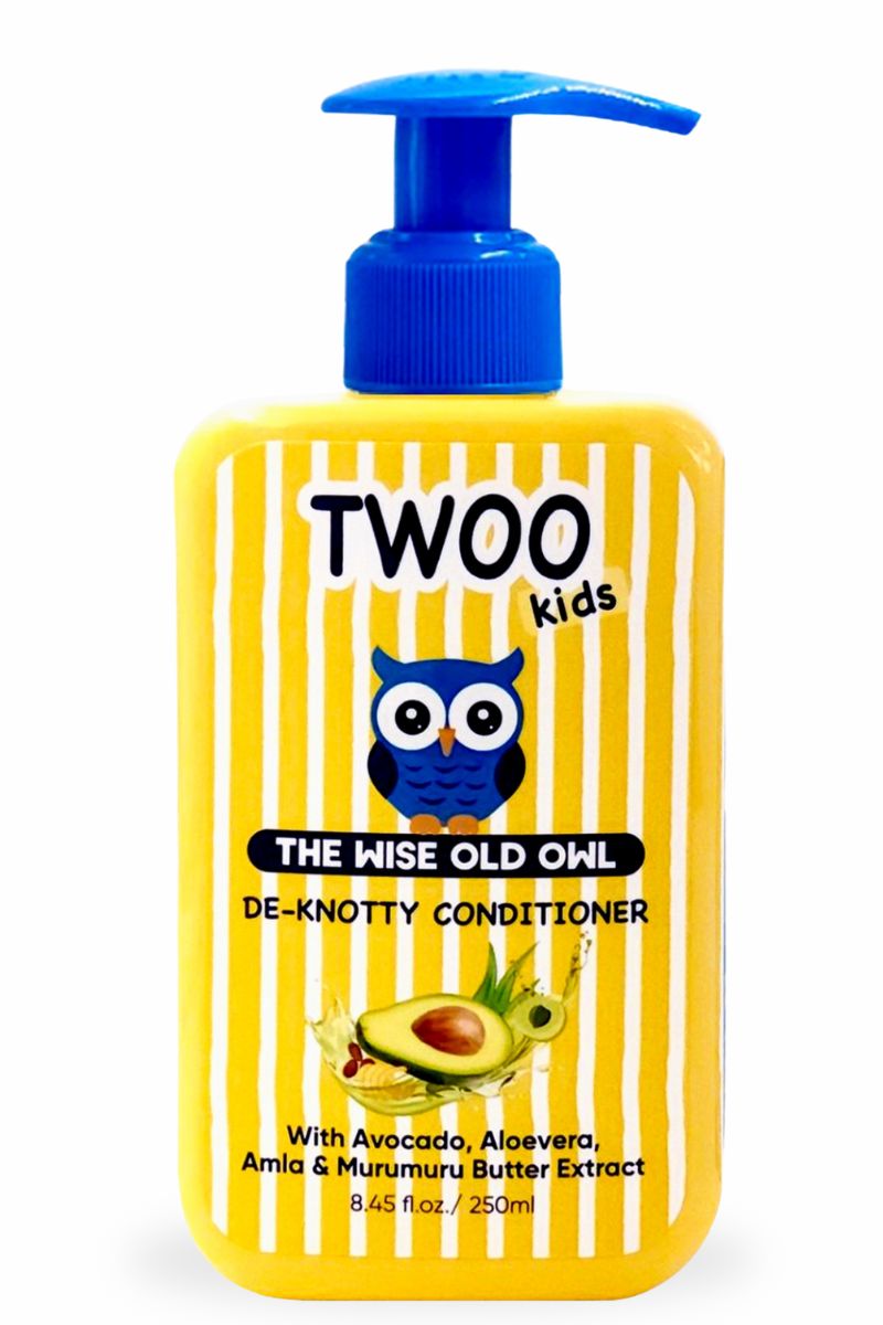 TWOO Kids De-Knotty Conditioner with Avocado, Aloe Vera & Murumuru Butter – 250ml