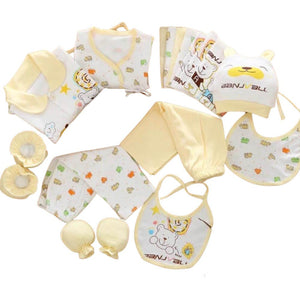 17 pcs Unisex Kids Wear Baby Hamper - YELLOW (0–3 Months) - Baby Gifting