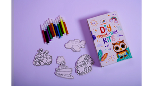 Teeny Tiny DIY Fridge Magnet Kit – Transport Theme Paint & Decorate Kit - ilearnngrow Learning Solutions Pvt Ltd