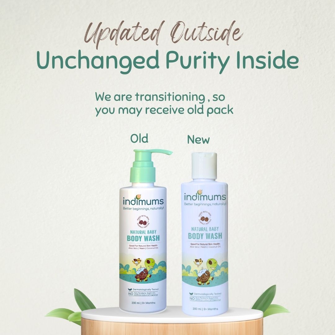 Indimums Reetha, Neem & Coconut Oil Best Newborn Wash 200 ML