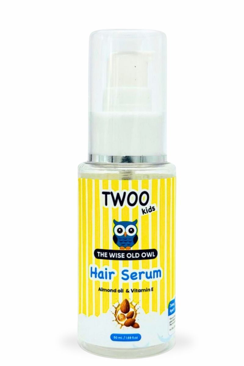 TWOO Kids De-Knotty Hair Serum with Almond Oil & Vitamin E – Smooth & Shiny Hair – 50ml