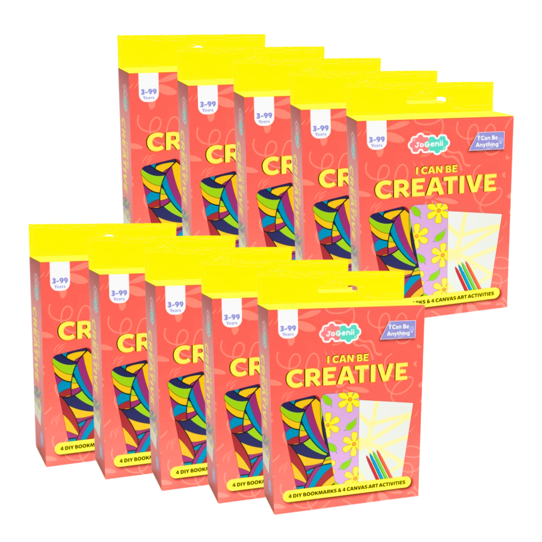 JoGenii I Can Be Creative- JoGenii's Mini DIY Kit| Return Gift, Travel Friendly (Pack of 10)