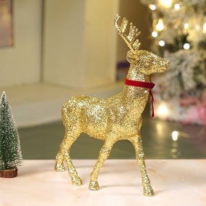 18 inches & 15inches 2pcs Gold Reindeer Combo Christmas Décor and Decoration - Christmas