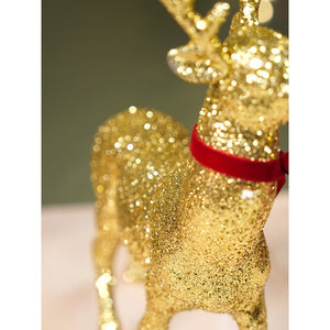 18 inches & 15inches 2pcs Gold Reindeer Combo Christmas Décor and Decoration - Christmas