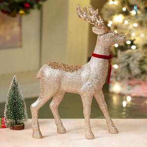18 inches Big Bronze sequence Reindeer Christmas Décor and Decoration - Christmas