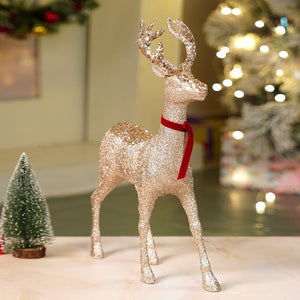 18 inches Big Bronze sequence Reindeer Christmas Décor and Decoration - Christmas