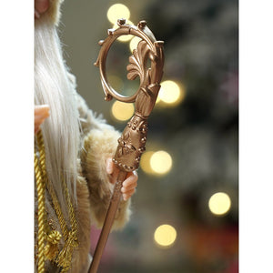 18 inches Gold King Santa , Christmas Home and Table Décor - 18 inch Christmas