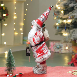 18 inches Red & White Snowflakes Santa , Christmas Home and Table Décor - 18 inch Christmas