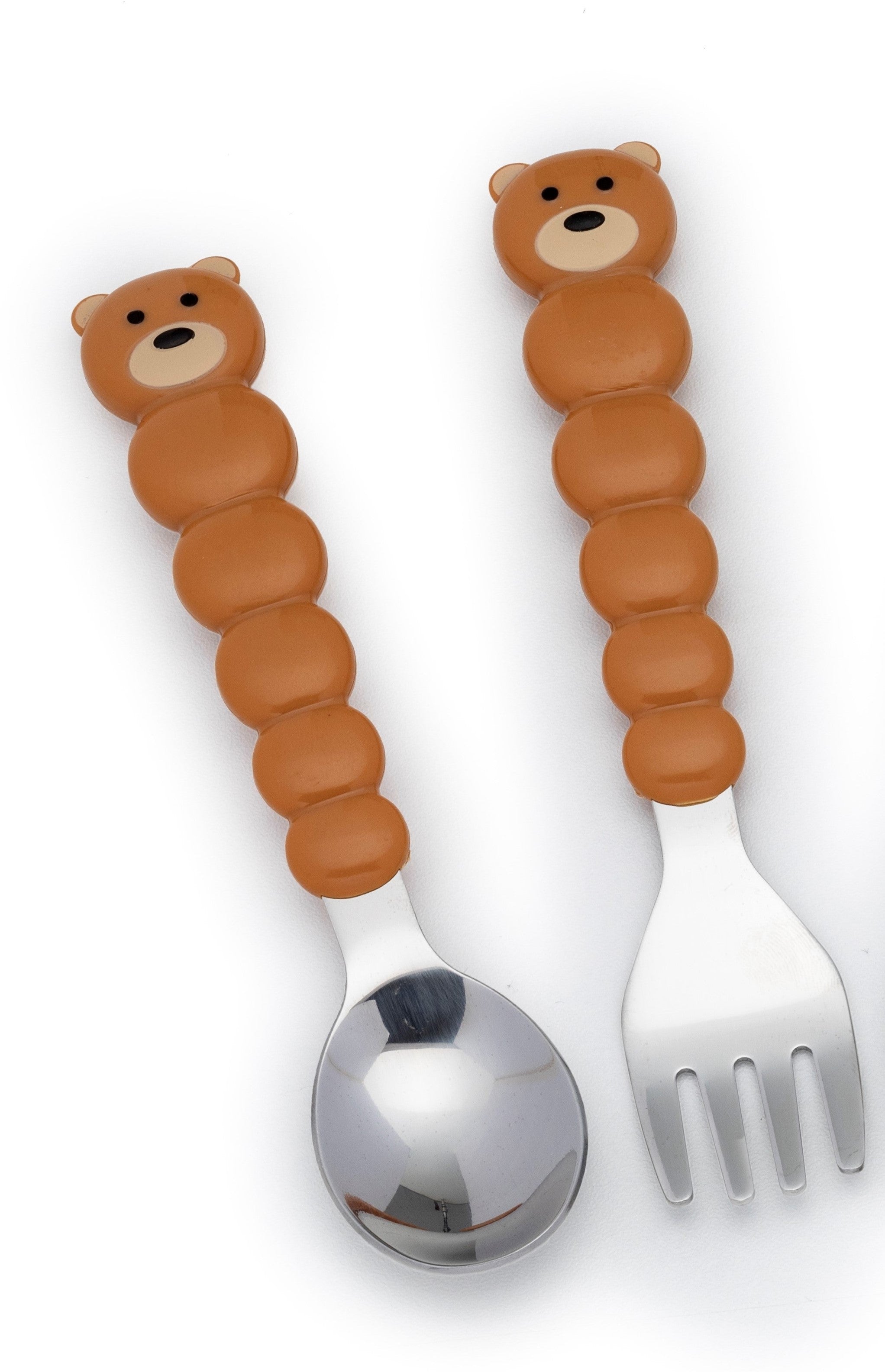 Melii Spoon & Fork with Case- Brown
