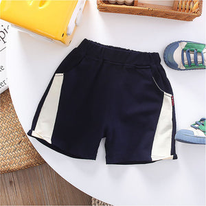 1891 Blue Sporty 2 Pcs Shorts Set For Toddlers And Kids - 2 - 3 Years Kids Clothing