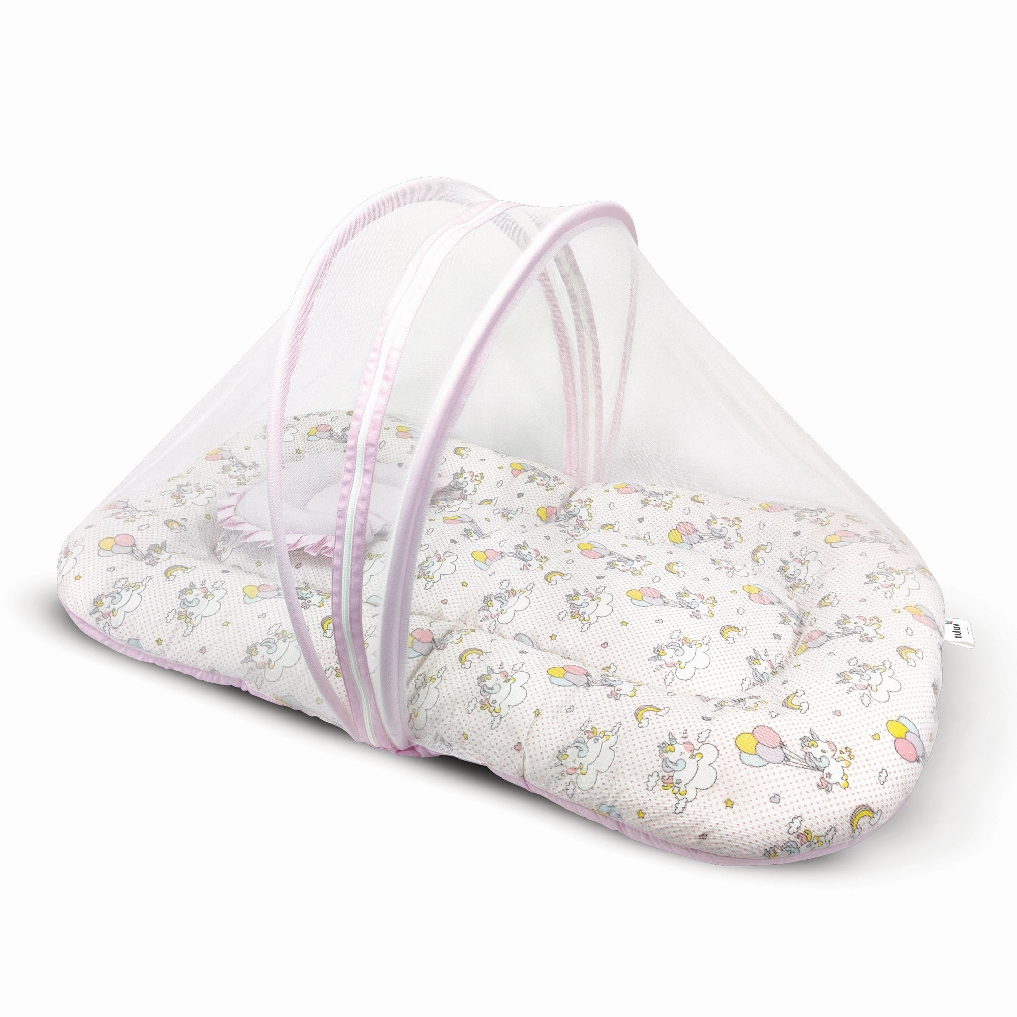 Nuluv Cotton Mosquito Net Set -Unicorn Birth+ to 6M