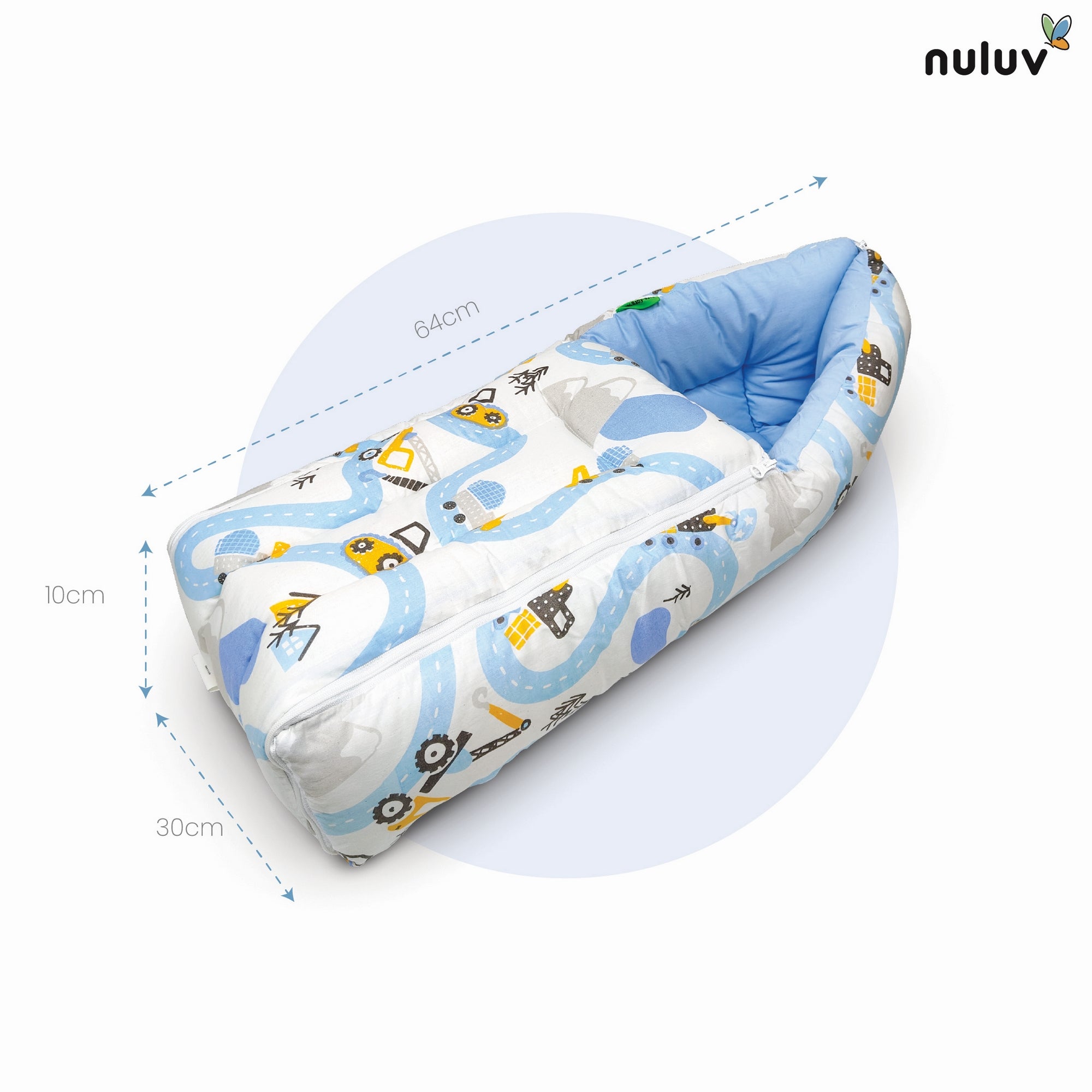 Nuluv Cotton Carry Nest - Transport Birth+ to 6M