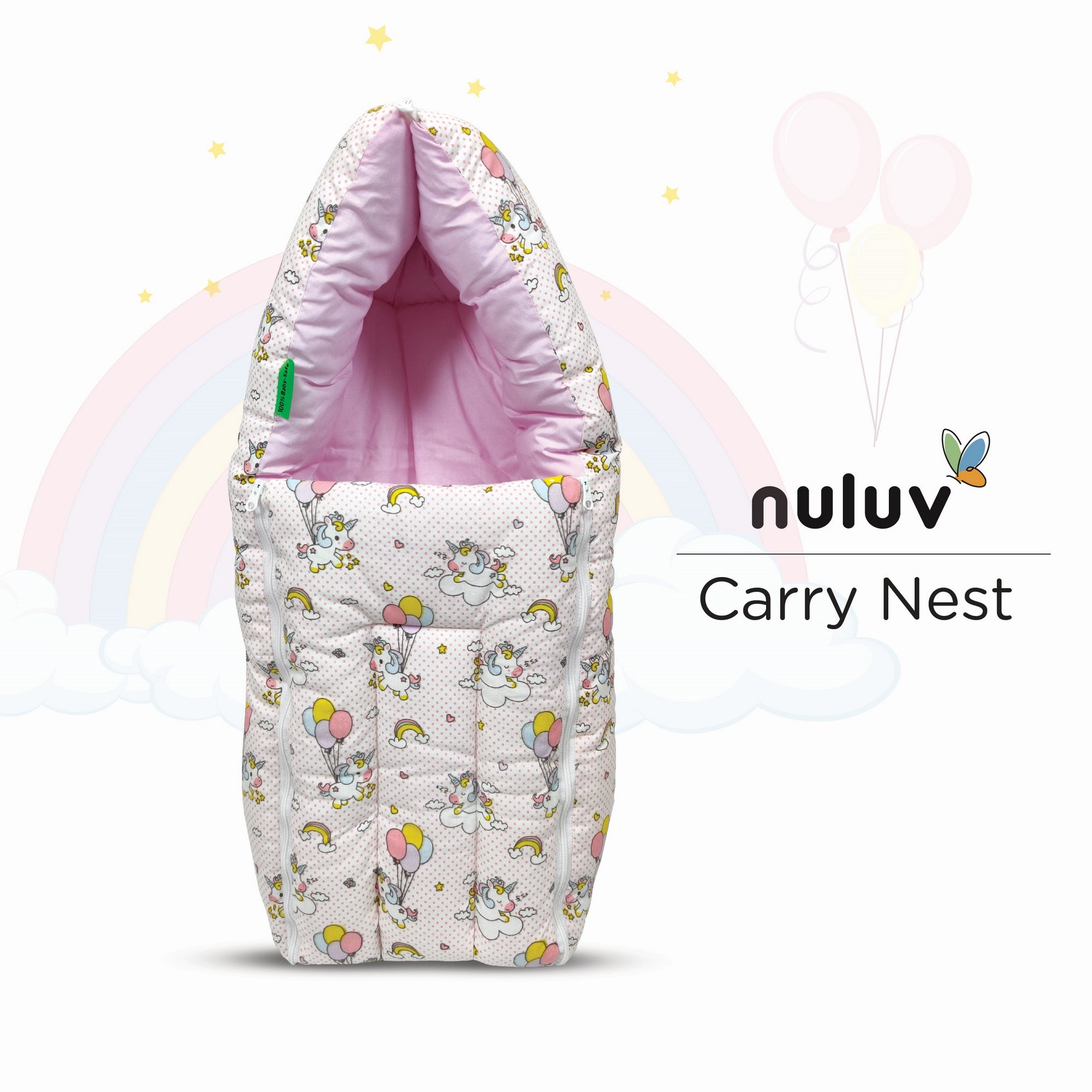 Nuluv Cotton Carry Nest -Unicorn Birth+ to 6M