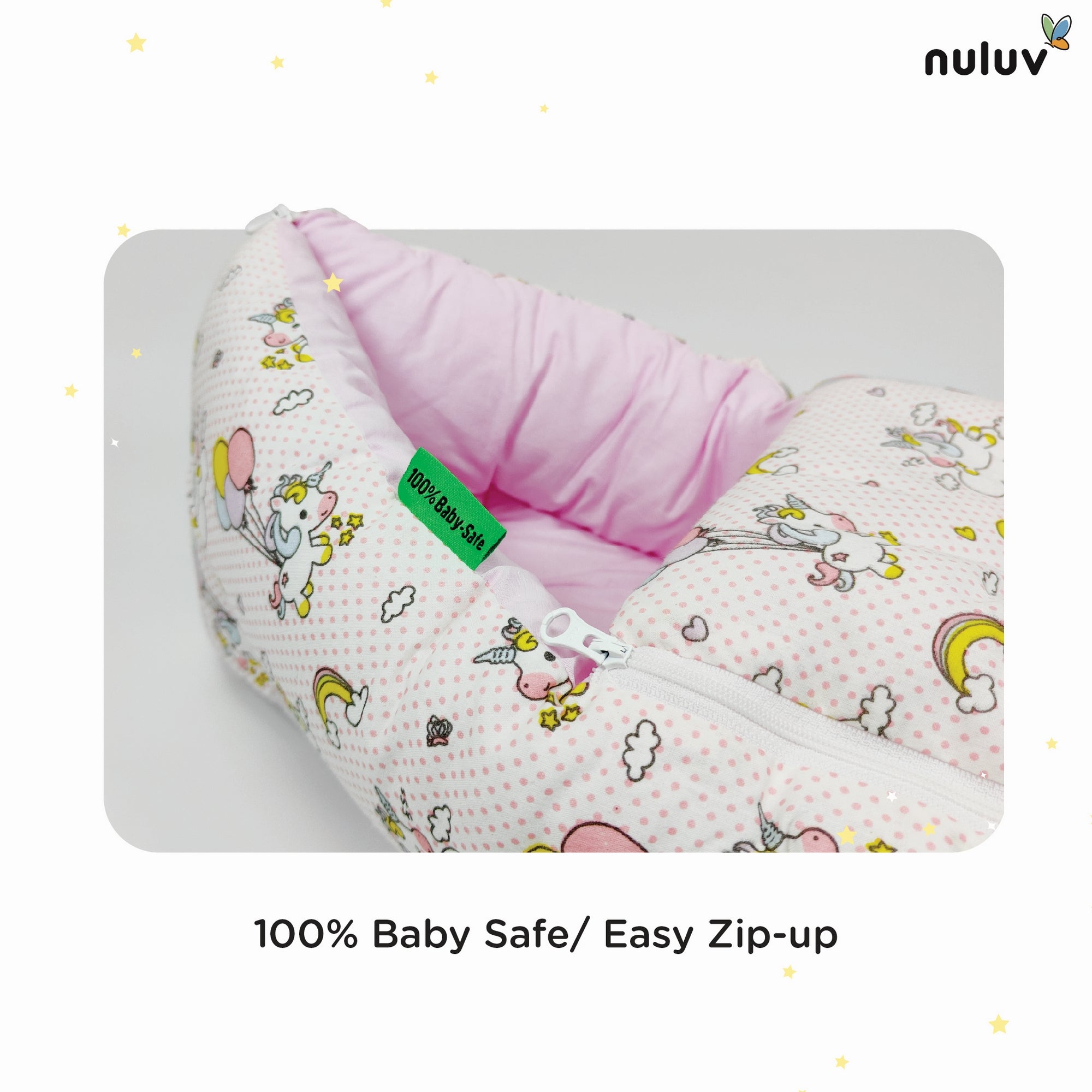 Nuluv Cotton Carry Nest -Unicorn Birth+ to 6M