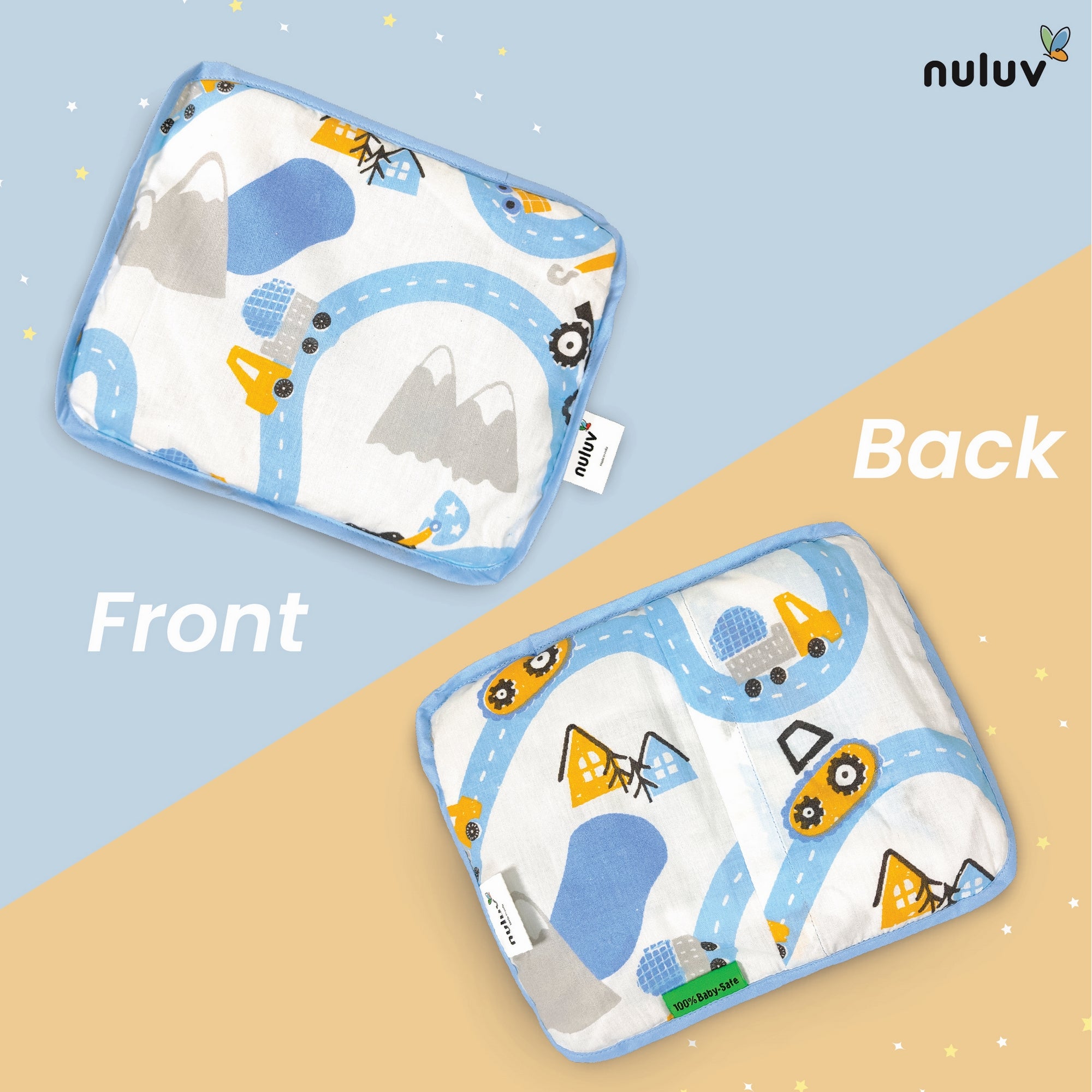 Nuluv Cotton Rai Pillow - Transport Birth+ to 6M