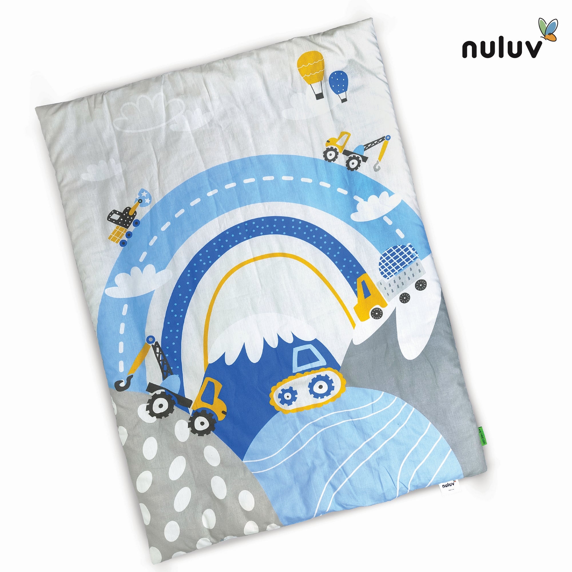 Nuluv Cotton Baby Quilt - Transport  Birth+ to 6M