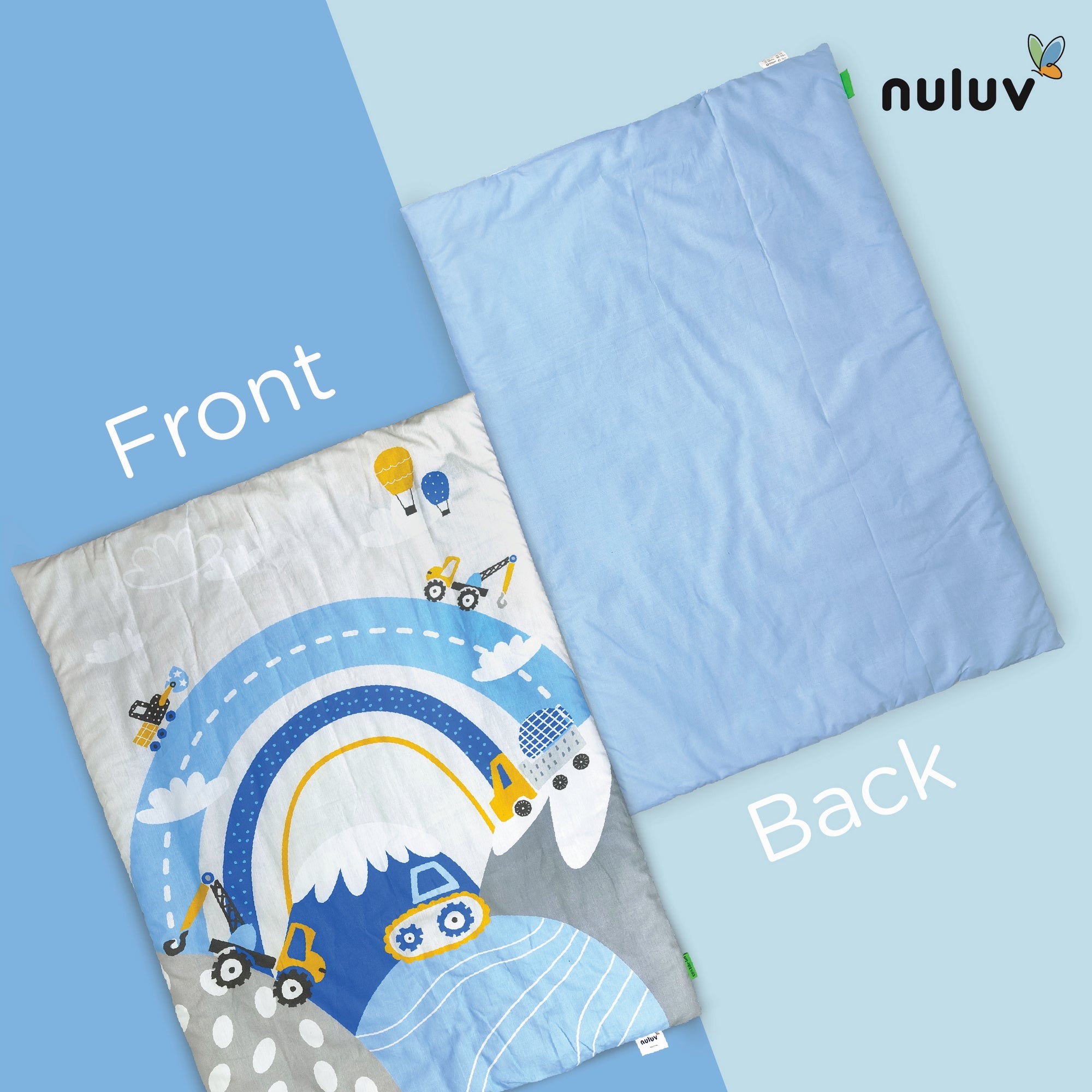 Nuluv Cotton Baby Quilt - Transport  Birth+ to 6M