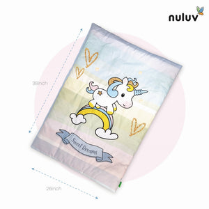 Nuluv - Baby Quilt - Nuluv Cotton Baby Quilt - Unicorn Birth+ to 6M - NLBQ002