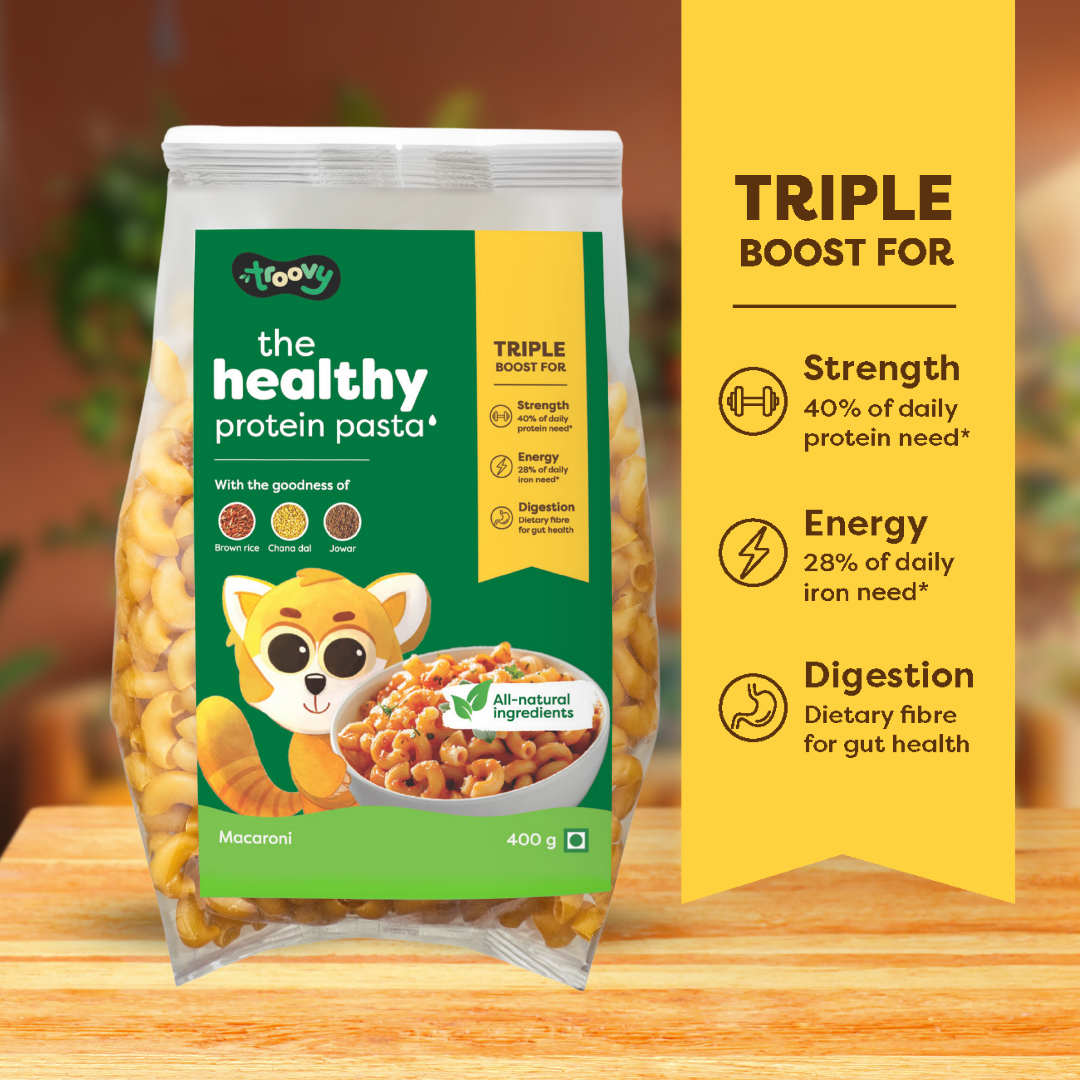 Troovy The Healthy Protein Macaroni Pasta (Pack of 2)