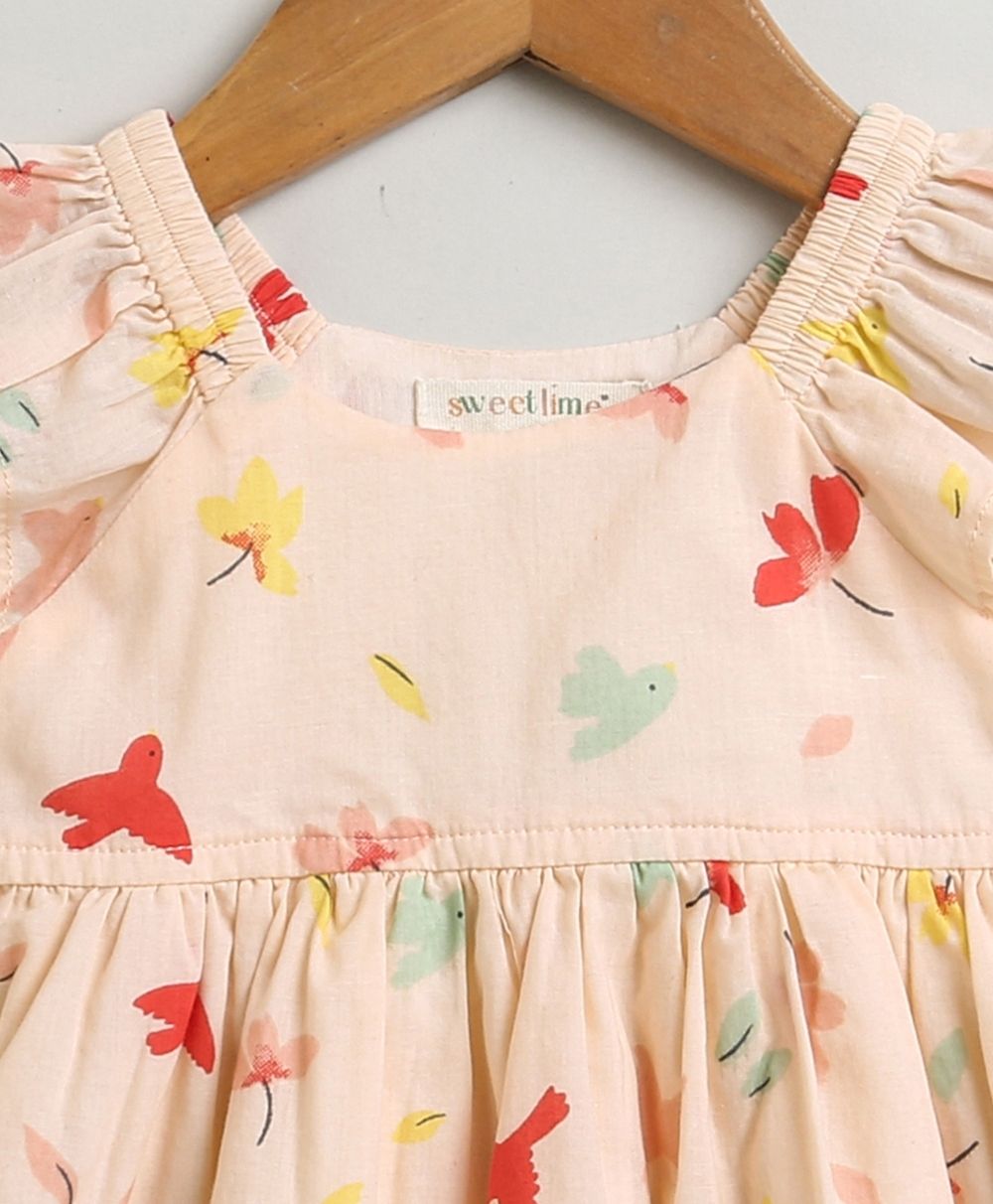 Sweetlime By AS Bird Print Top and Bloomer Co-ord Set.