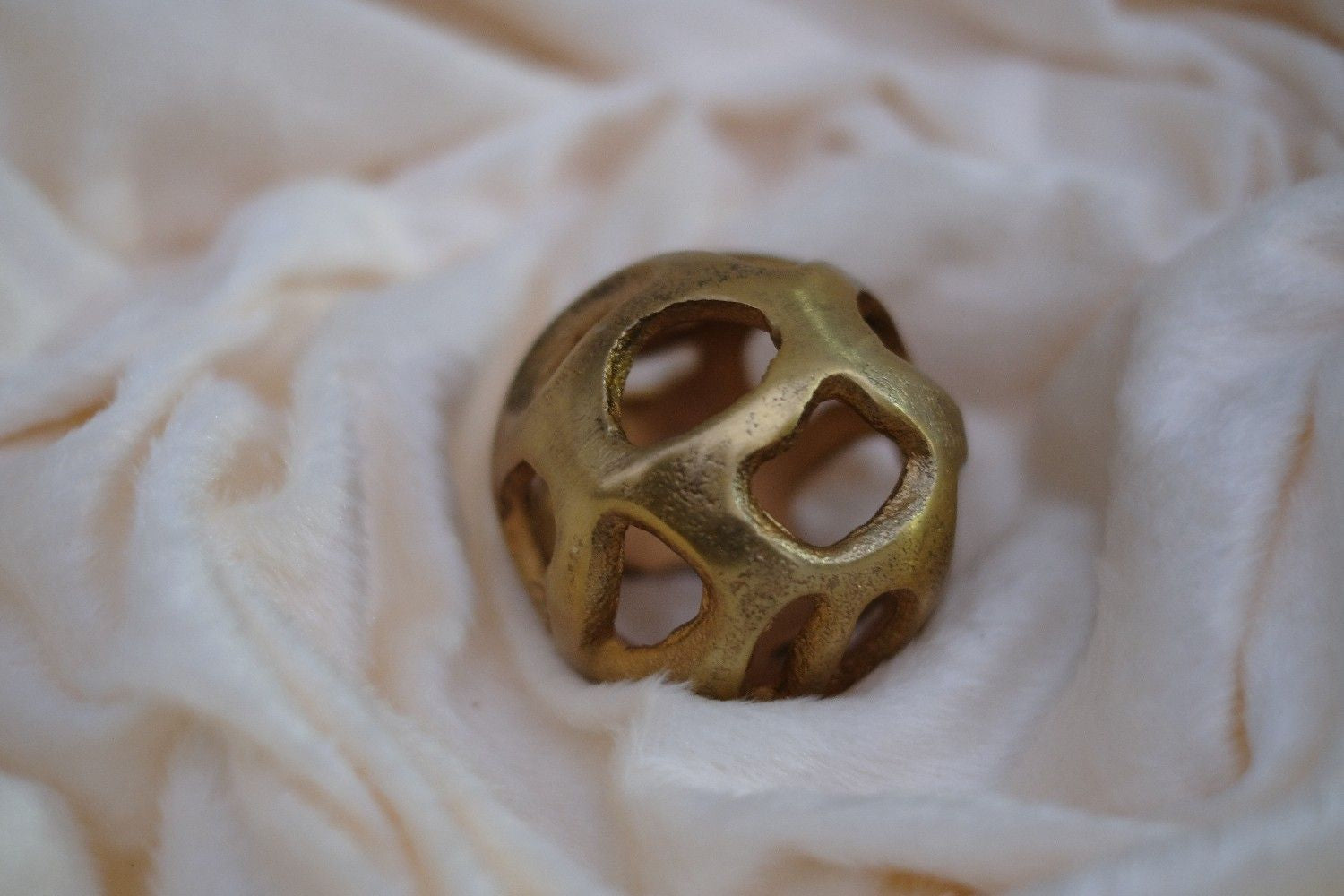 Swen BALIN , gold color decorative metal bauble for Christmas decorations