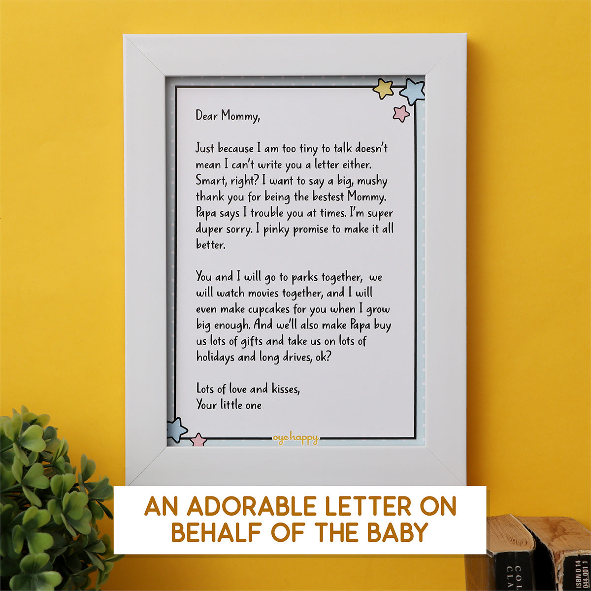 Oye Happy Letter from Baby for New Moms