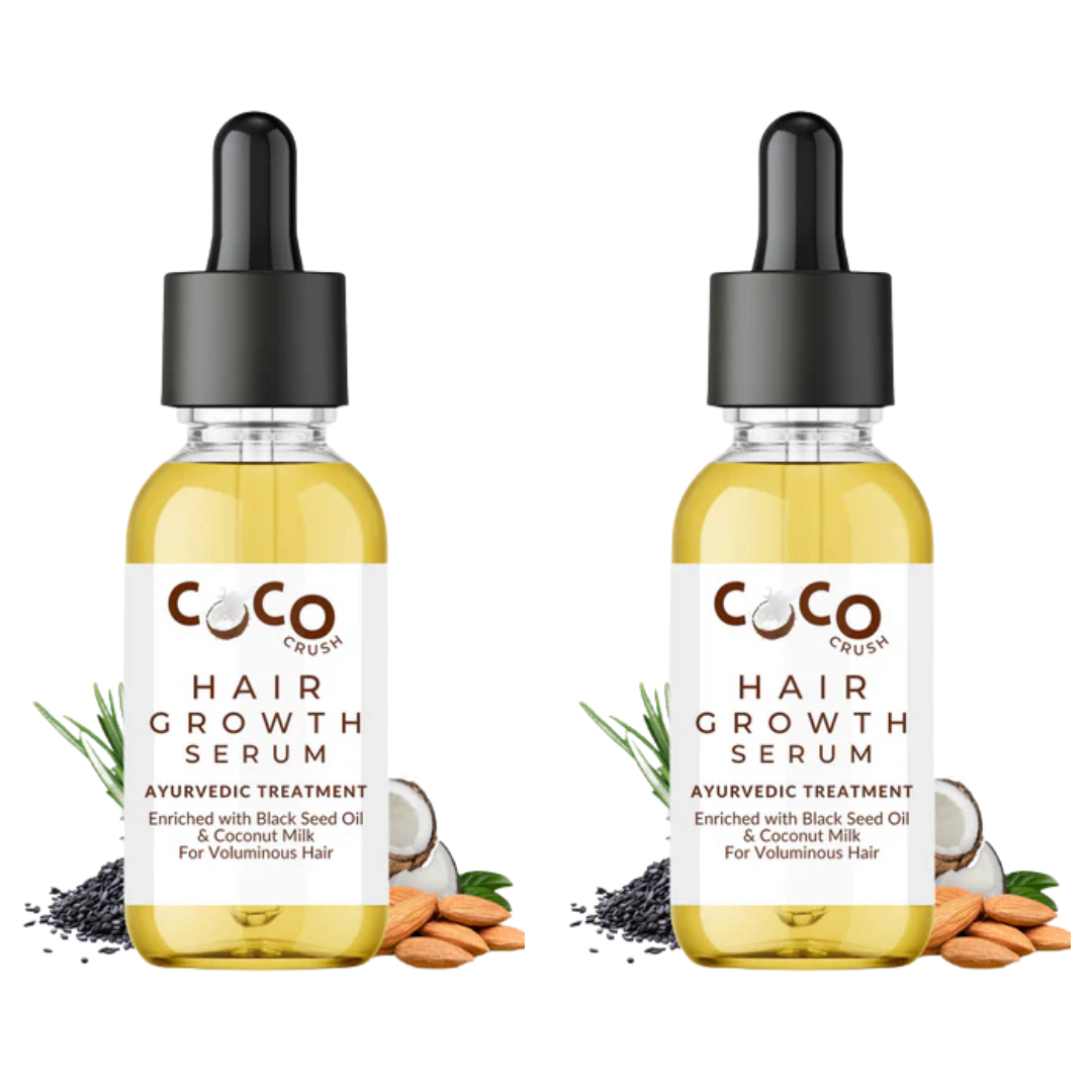 Coco Crush Ayurvedic Hair Growth Serum, Pack of 2- 30ML each