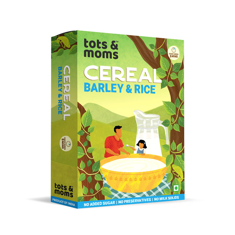 Tots & Moms Barley & Rice Cereal  200g for babies