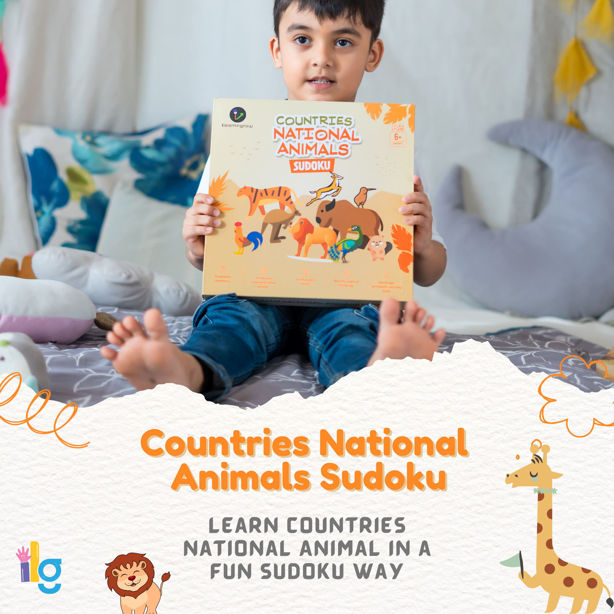 iLearnNgrow Countries National Animal Sudoku